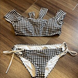 NWOT Abercrombie & Fitch Kids Gingham Swim Bikini